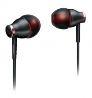 Philips SHE9000/28 In-Ear Headphone (Black/Red)