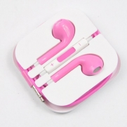 New Earbuds EarPods with Remote And mic Earphone Headphone for Apple iPhone 5 5G 5th-Pink