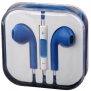 (Blue) Stereo Earpods Earbuds Earphones Headphone Headset with Mic and Remote for Apple iPad3/2/1 iPhone 5 / 4S / 4G / 3GS / 3G Ipod Touch 5 Ipod 5th Ipod Nano 7