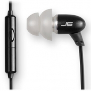 JLab J6MS JBuds In-Ear Single Earphone Style Headset with Enterprise Class Mic (Black)