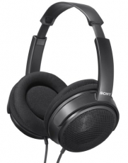 Sony Wide Sound Field Studio Monitor Open Air Stereo Headphones with 40mm Deep Bass Driver Units, Extreme Comfort Fabric Padded Ear Cushions, Flexible Fit Earpads, High Energy Ferrite Magnets, Extra Long 10 foot Cord & Gold-Plated Stereo Mini Plug - Compa