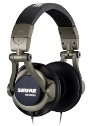 Shure SRH550DJ Professional Quality DJ Headphones (Smokey Grey)