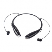 J-MALL Universal HV-800 Wireless Music A2DP Stereo Bluetooth Headset Universal Vibration Neckband Style Headset Earphone Headphone For cellphones such as iPhone, Nokia, HTC, Samsung, LG, Moto, PC, iPad, PSP and so on & enabled Bluetooth-Black