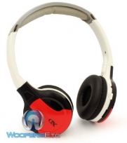 XO Vision IR630R Universal IR Wireless Foldable Headphones, Red