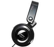 Cresyn Cs-HP500WK Hi-Fi Stereo Over-Ear Headphones with Fold Down Design For Easy Storage (Black)