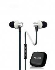 Acatim In-Ear Earpods, High Performance Stereo Earbuds Headphone with Microphone and Universal 3-button Control for Apple Iphone 6 6 Plus 6s 6s Plus - White