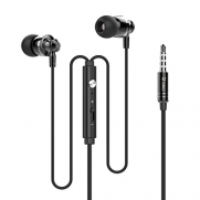 Dastone Stereo Metal Earphones Noise Isolating Bass In-ear Headphones with Remote Control Microphone for Iphone Ipod Ipad Andriod Smartphone Laptop Computer Mp3/4 Earbuds (Black)