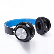 iNepo BTH1 Bluetooth Headphones Wireless Foldable Stereo Hifi Player With Mic Support Tf Card (Black-blue(D18))