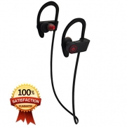 Bluetooth Headphones, Hussar Magicbuds -IPX4 Sweatproof -Premium Sound with Bass, Noise Cancelling - Ergonomic Design, Comfortable, Secure Fit -Bluetooth V4.1 -Free Zippered Case -7 Hours Play Time