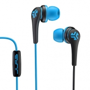 JLab Core Hi-Fi Noise Isolating earbuds with Mic and Cush Fin Technology (Blue/Black)