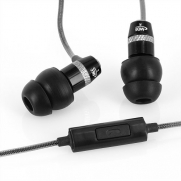 MEElectronics M11P+BK Sound-Isolation In-Ear Headphones with Microphone/Remote for iPod, iPhone and Smartphones (Black)