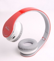 New Red color Hi-Fi Stereo Wireless Bluetooth Headphone --- Works with iPhone 5/4S/4/3,iPod 5/4/3th series; new iPad 4/3/2/1 series; Samsung Galaxy 4/3; Samsung Smart phone and Tablet; LG ; HTC; NOKIA; HUAWEI; Motolora; Blackberry; Philips; Toshiba; Panan