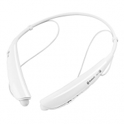 LG Tone Pro HBS-750 Bluetooth Stereo Headphones with Microphone - White (Certified Refurbished)