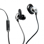 JLab JBuds EPIC Earbuds with 13mm C3 Massive Drivers and Customizable Cush Fins - Black/Gray