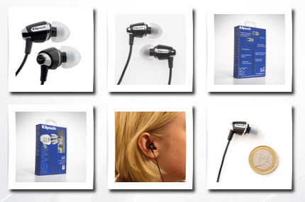 Klipsch in-ear enhanced bass noise-isolating headphones (black)
