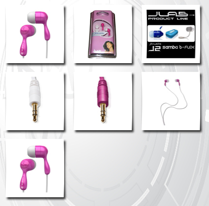 JLAB jbuds hi-fi noise-reducing ear buds (pink)