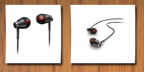 Philips in-ear headphone (black/red)