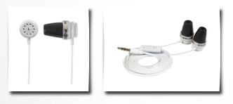 Koss pathfindrw lightweight earbud stereophone with in-line volume control (white)