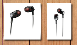 Philips in-ear headphone (black/red)