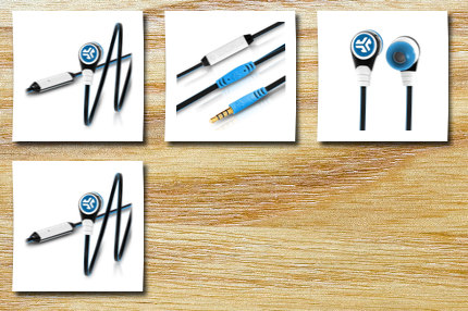 JLAB diego in-ear earbud blue / white / black